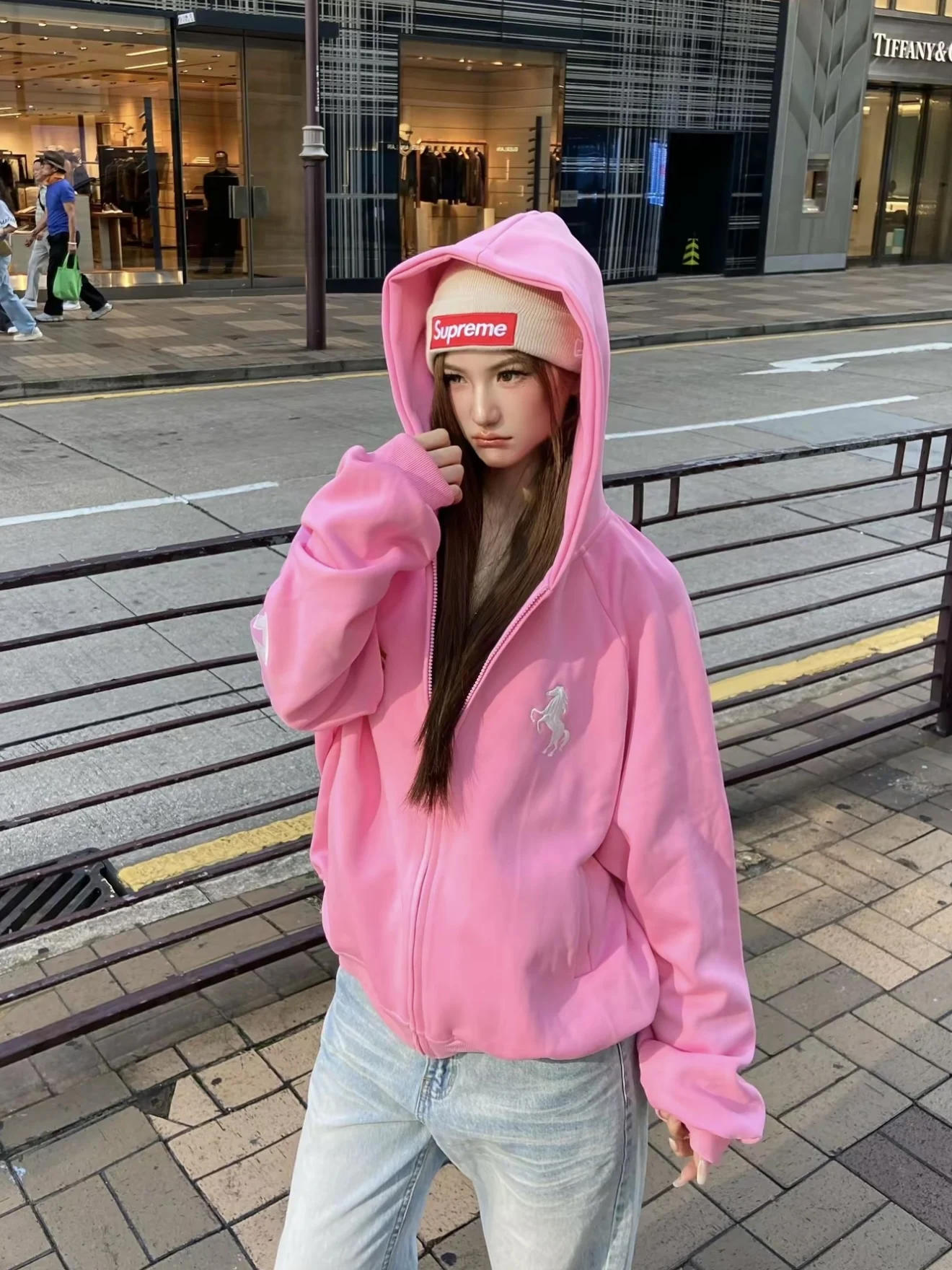 

American Street Sle Oversized Hoodie Sweatirt ex Casual Loose Fit oulder Sve Print Durable Autumn Jaet