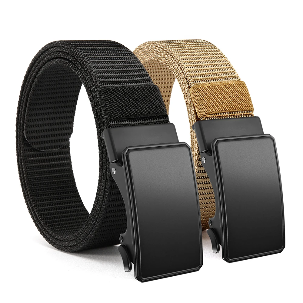 Military Fan Outdoor Tactical Belt for Men Nylon Woven Belt Double Ring Quick Release Buckle Non Porous Adjustable Belts