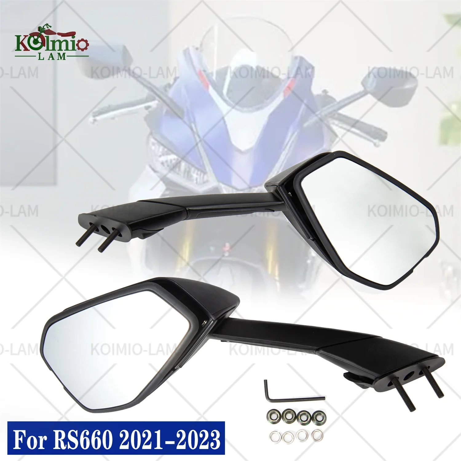 

Fit For Aprilia RSV4 1100 2021-2025 2022 2023 2024 Motorcycle Side Rearview Mirrors Motorcycle