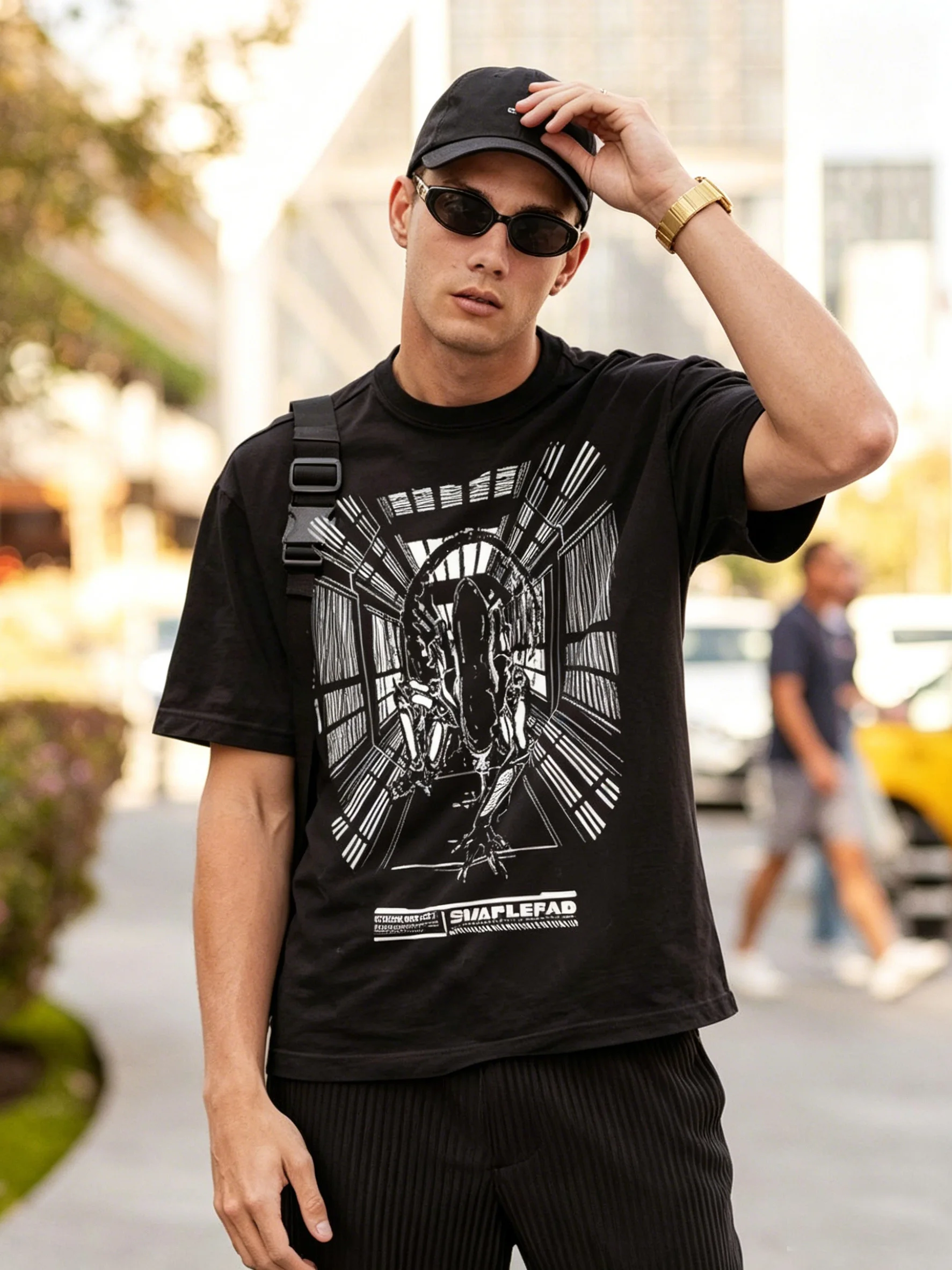Sci-Fi-T-Shirt mit Alien-Raums – Monstera Bewertung und Preis