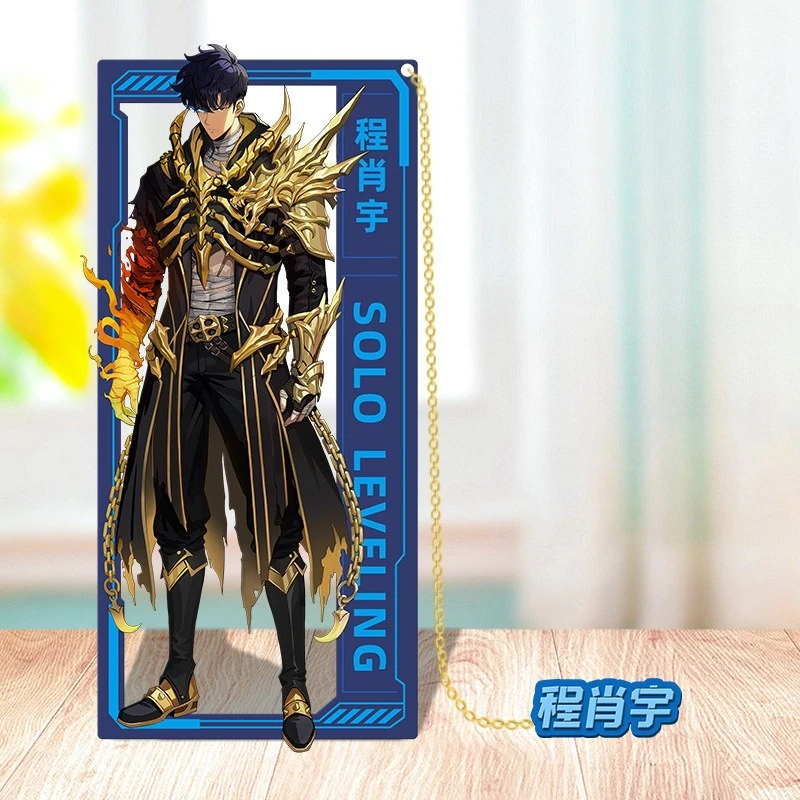

Solo Leveling 9cm/3.54in Bookmark Hollow Out Cartoon Accessories Anime Peripherals Holiday Gift Collectible Hobbies Decorative