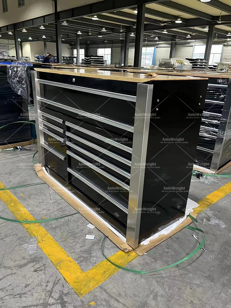 

Новинка 2026: Профессиональный металлический инструментальный шкаф-тележка на 11 ящиков для мастерской, сверхпрочный, с системой блокировки