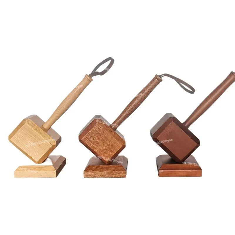 

Открывалка для бутылок в виде молота Тора, магнитная, для дома, для пива, с деревянной ручкой, персонализированная, креативная, настольное украшение