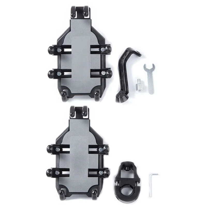 حامل الهاتف الذكي للدراجات النارية قابل للتعديل يقدم قبضة موثوقة للملاحة الآمنة وحامل الهاتف المحمول العالمي لهاتف IPhone