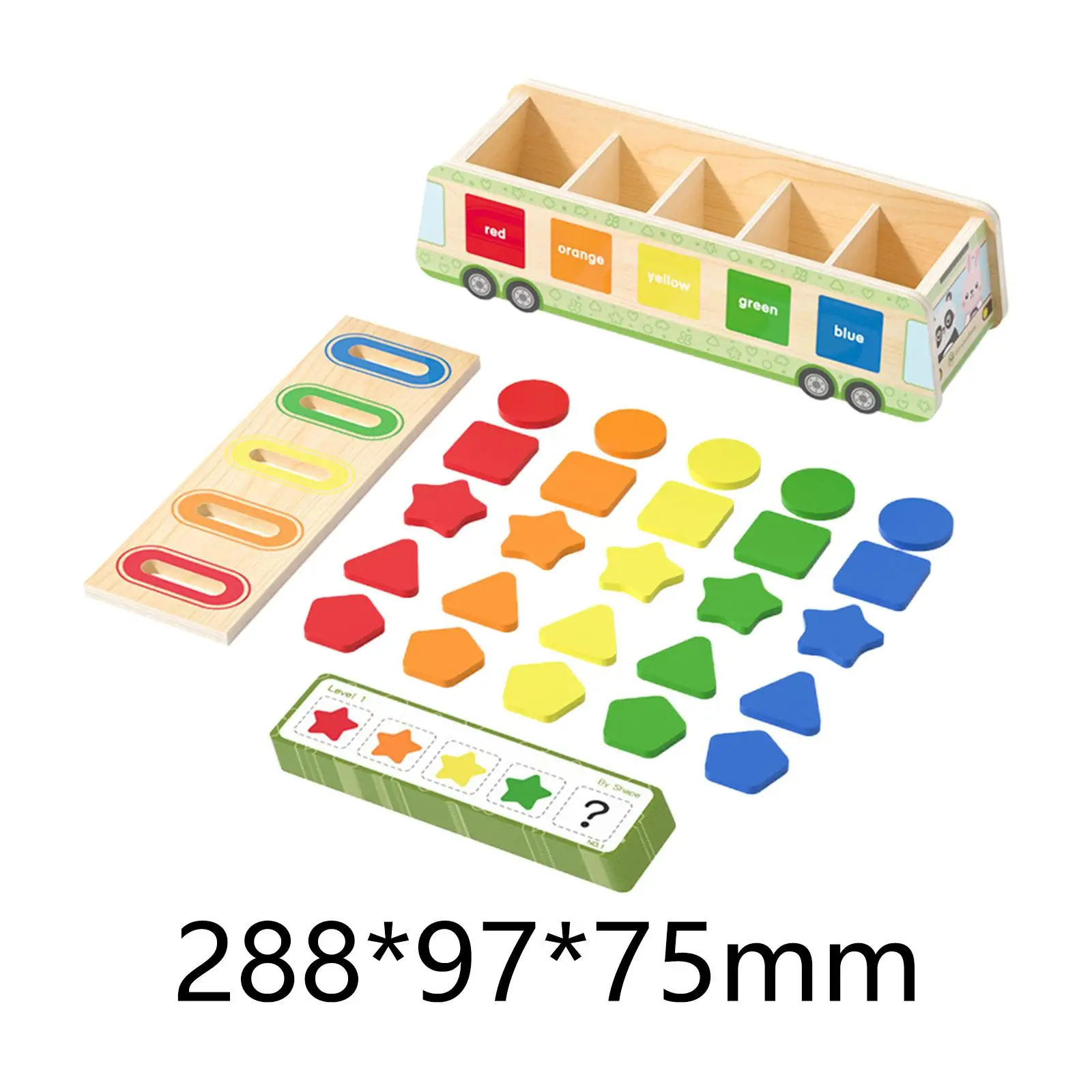 Wooden Color and Shape Sorting Toy Educational Toys for Kids Baby Gifts