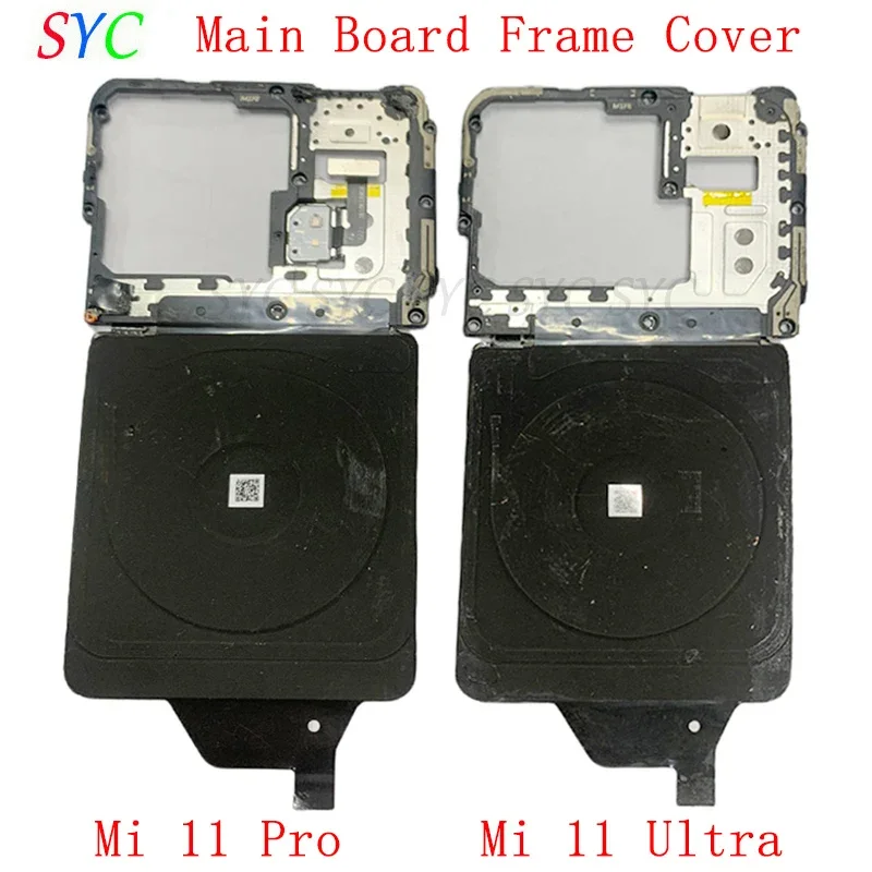 

Rear Camera Frame Main Board Cover with Wireless Charging For Xiaomi 11 Ultra 11 Pro Main Board Cover Module Repair Parts