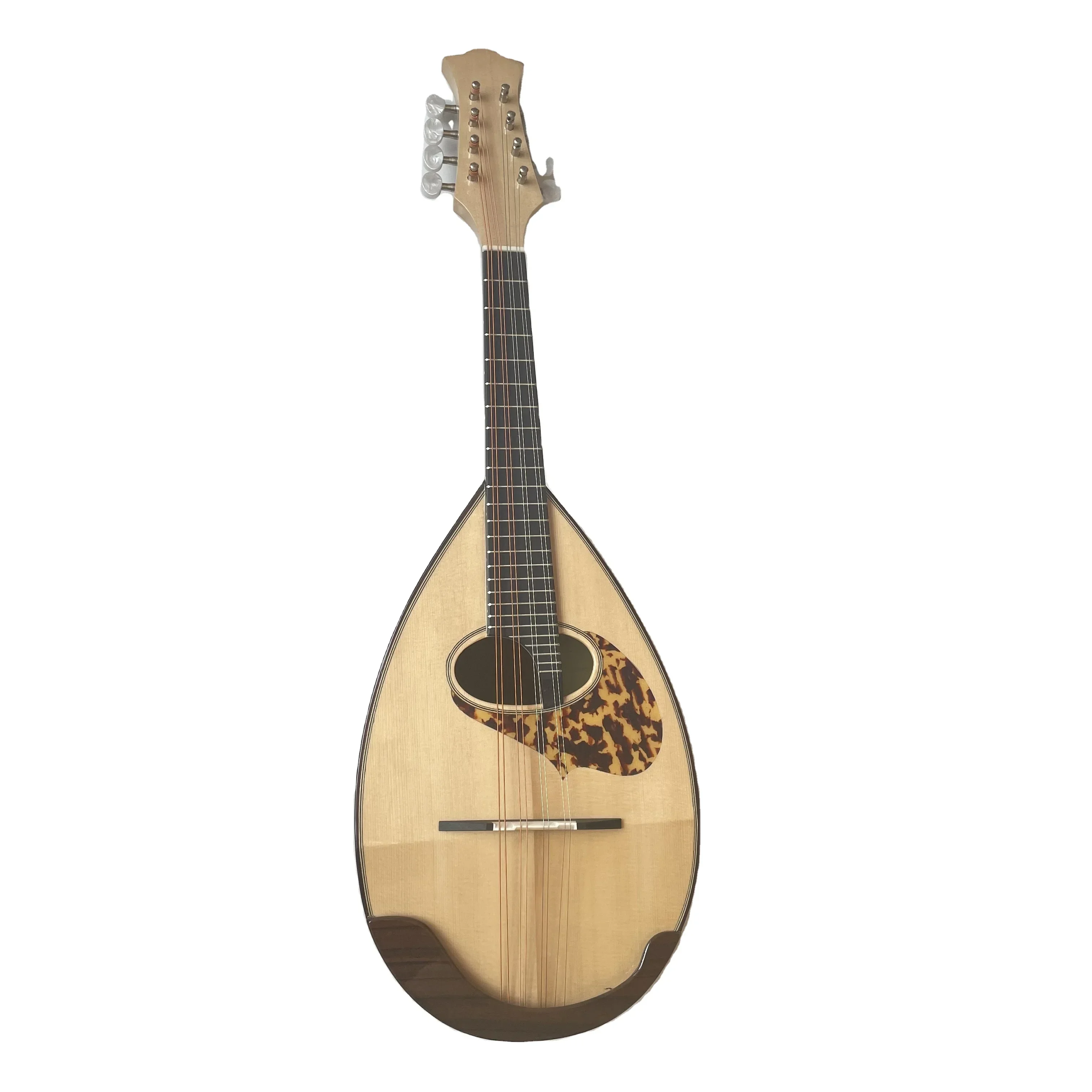 

Afanti Solid Wood Bowl Back/Round Back Mandolin with Original Wood Color