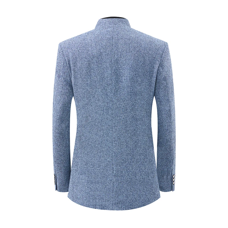 

Men's Suits High Quality Men's Vintage Style Zhongshan Suit Jacket Men's Blazer Men Summer Casual Suit Blazer Five-Button Design