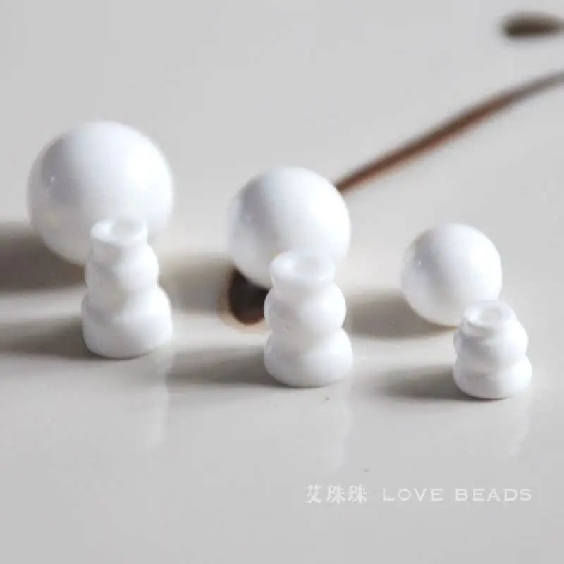 Natual Tridacna Three Holes Beads Tibet Ghuru Guru DIY For Women Jewelry Making