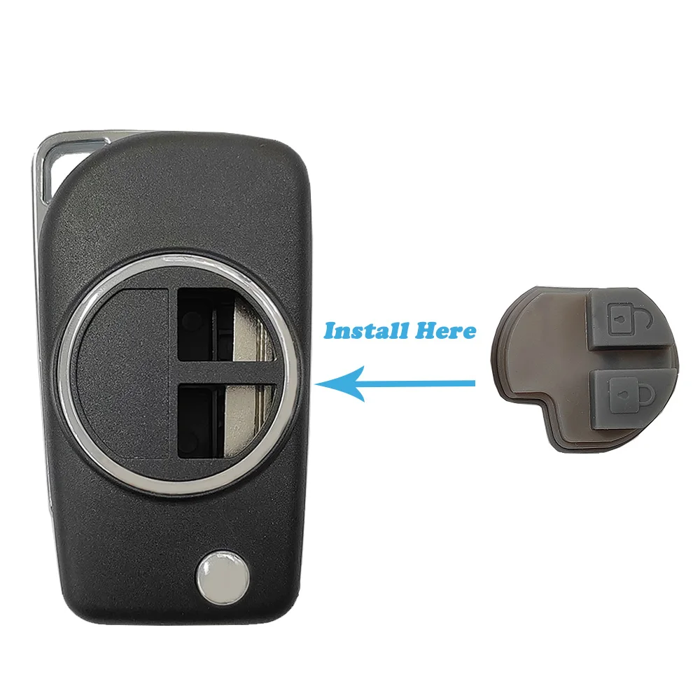

2 Buttons For Suzuki Swift SX4 Modified Folding Remote Car Key Shell HU133R Blade Flip Key Case Cover