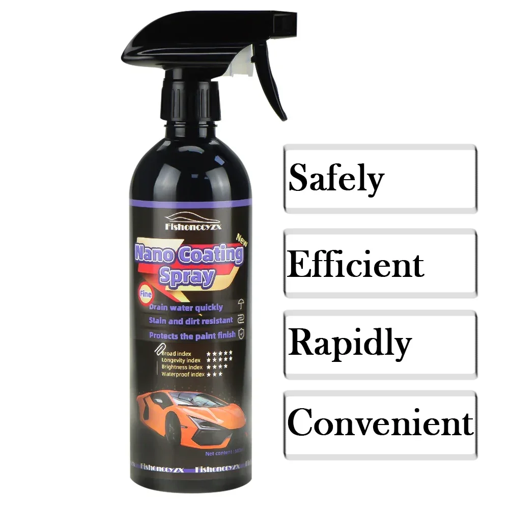 500ML 9H Hardness Car Detailing Ceramic Coating Car Products Ceramic Coating Nano Glass Plated Crystal Car Polish