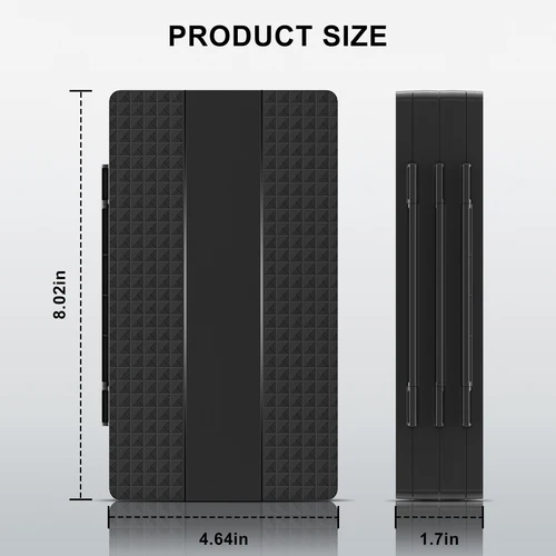 Imagen 2 del producto Estuche para tarjetas de juego para Switch 2 y Switch OLED y Lite, soporte para almacenamiento de memoria con 120 ranuras para tarjetas de juego y 240 tarjetas MicroSD S