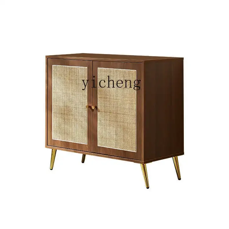 

ZC rattan shoe cabinet living room dining side cabinet storage display cabinet simple modern board entrance