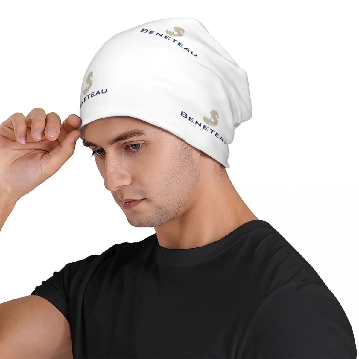 Beneteau Yachts Logo Fishing Men Women Adult Beanies Caps Knitted Bonnet Hat Warm Hip Hop Autumn Winter Outdoor Skullies Hats