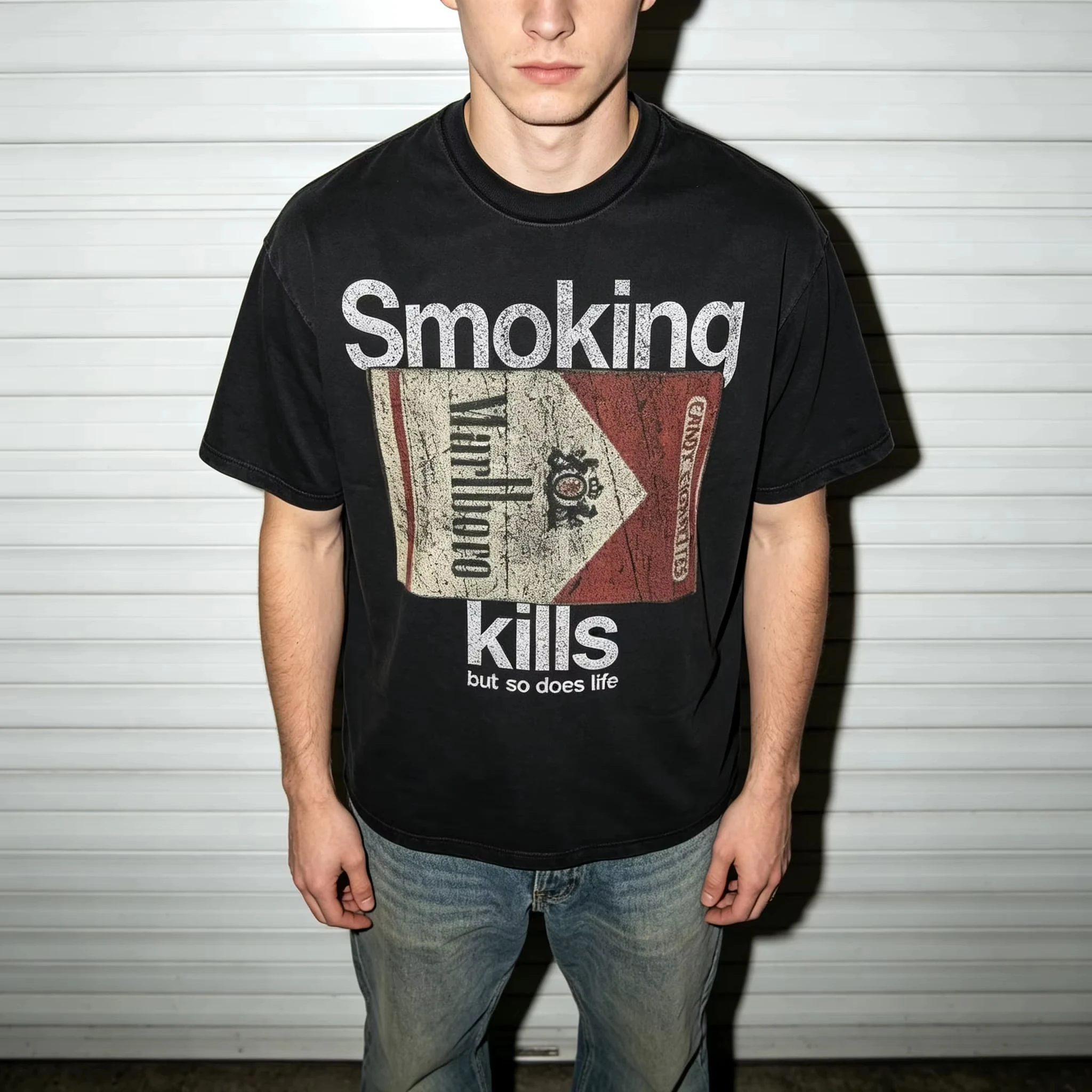 2026 New Cool Retro Smoking Kills But So Does Life Graphic Casual Funny Style Women's Tshirt Unisex Tee Top Short