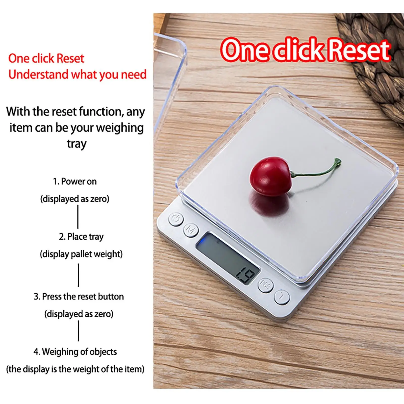 Digital Jewelry Scale Smart Precision Electronic Pocket Portable Kitchen Food Scales Gram Weight Balance