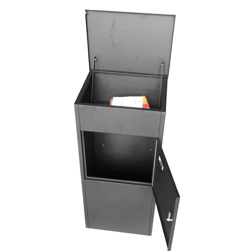 

Modern Large Galvanized Steel Parcel Drop Delivery Mail Box Stainless Waterproof Storage Box Mystery Box Parcel
