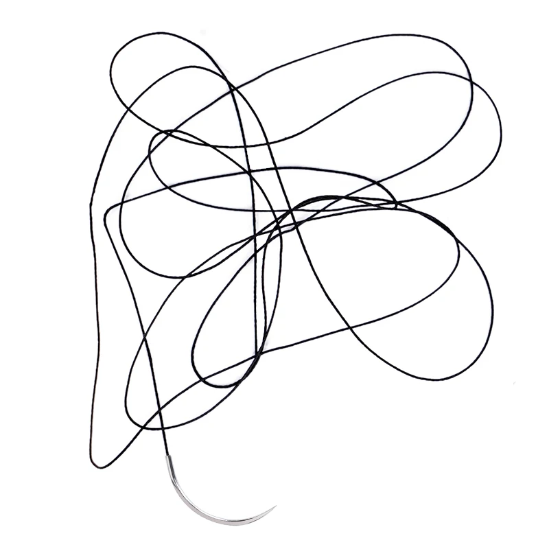 5 قطعة إبرة طبية للأسنان خياطة الموضوع ممارسة الجراحية خياطة الحرير غرز 2/0 3/0 4/0 تمارين المظاهرات التعليمية