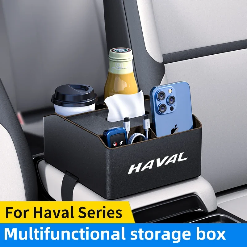 

For Haval M1 M2 M4 H2 H3 H5 H6 H7 H9 Car Armrest Box Storage Cup drink Holders Car Multifunctional Storage Box Tissue Box