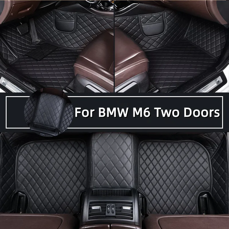 

Car Floor Mats For BMW M6 Two Doors 2013 2014 2015 Custom Auto Foot Pads Automobile Carpet Cover Interior Accessories