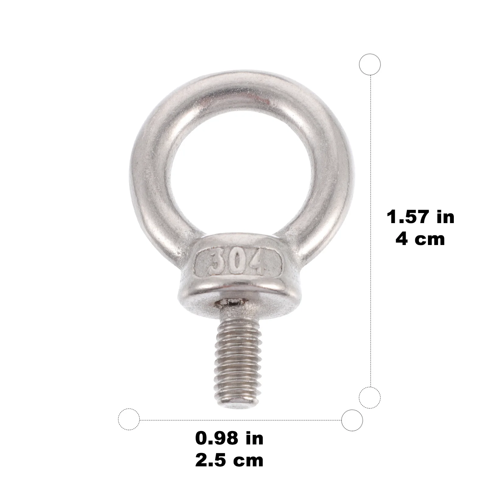 10 قطعة صواميل حلقية متينة من الفولاذ المقاوم للصدأ أجزاء جهاز رفع شديدة التحمل لمواقع البناء صامولة حلقة بناء السفن