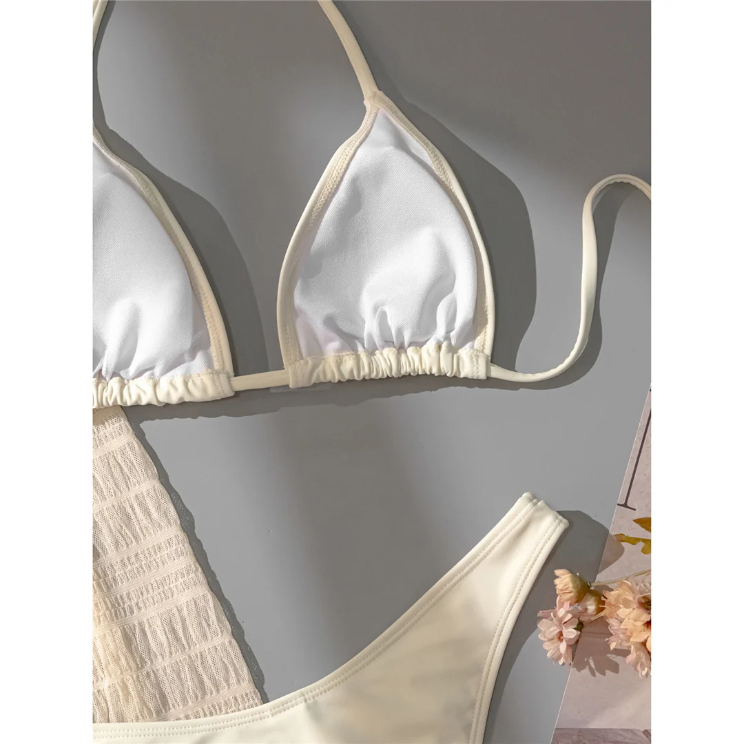 Mit langen Ärmeln, rückenfreiem Bikini, Damen-Badebekleidung, dreiteiliges Bikini-Set, Badeanzug, Badebekleidung, Schwimmbekleidung V5641 – Detail 28