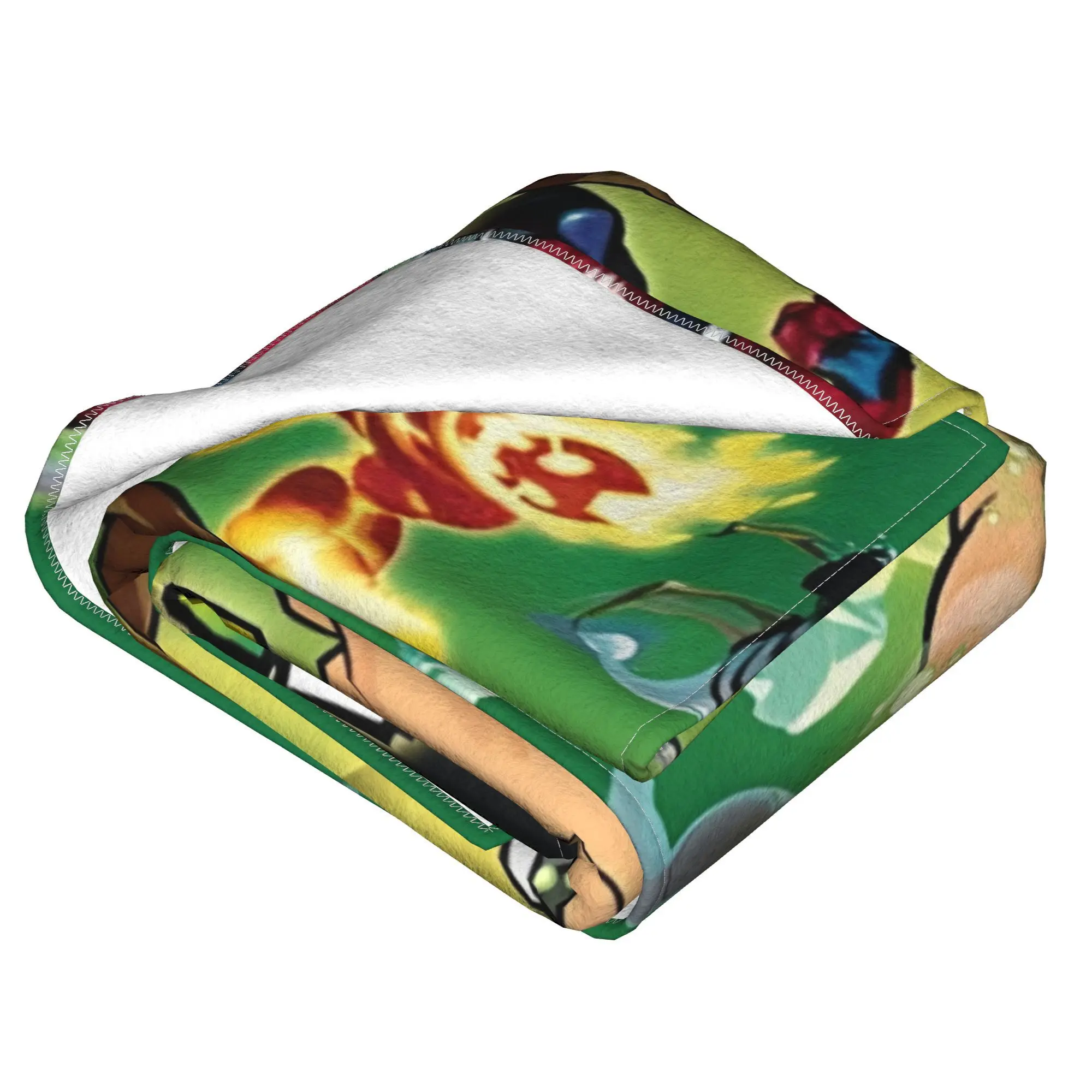 Ben 10 Alien Force Returns بطانية محبوكة من القطيفة بطانية رمي أريكة منزلية مطبوعة مفارش سرير ناعمة دافئة، #4