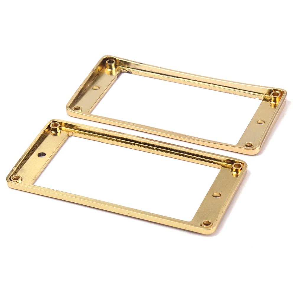 2pcs Metal Electric Ring Accessories Pickup Humbucker Flat Base Mounting Ring Frame Musical Instrument Accessory Zinc Alloy