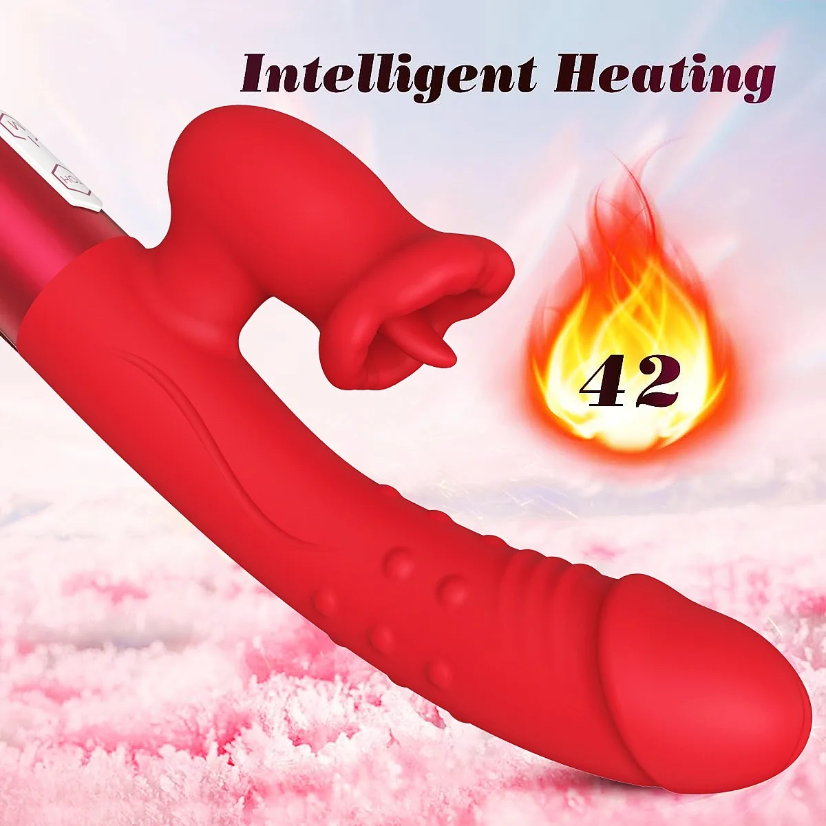 Wearable Powerful Vibrator for Women with Tongue Licking Clitoris Stimulator Female Masturbator G Spot Dildo Adults Goods Sex