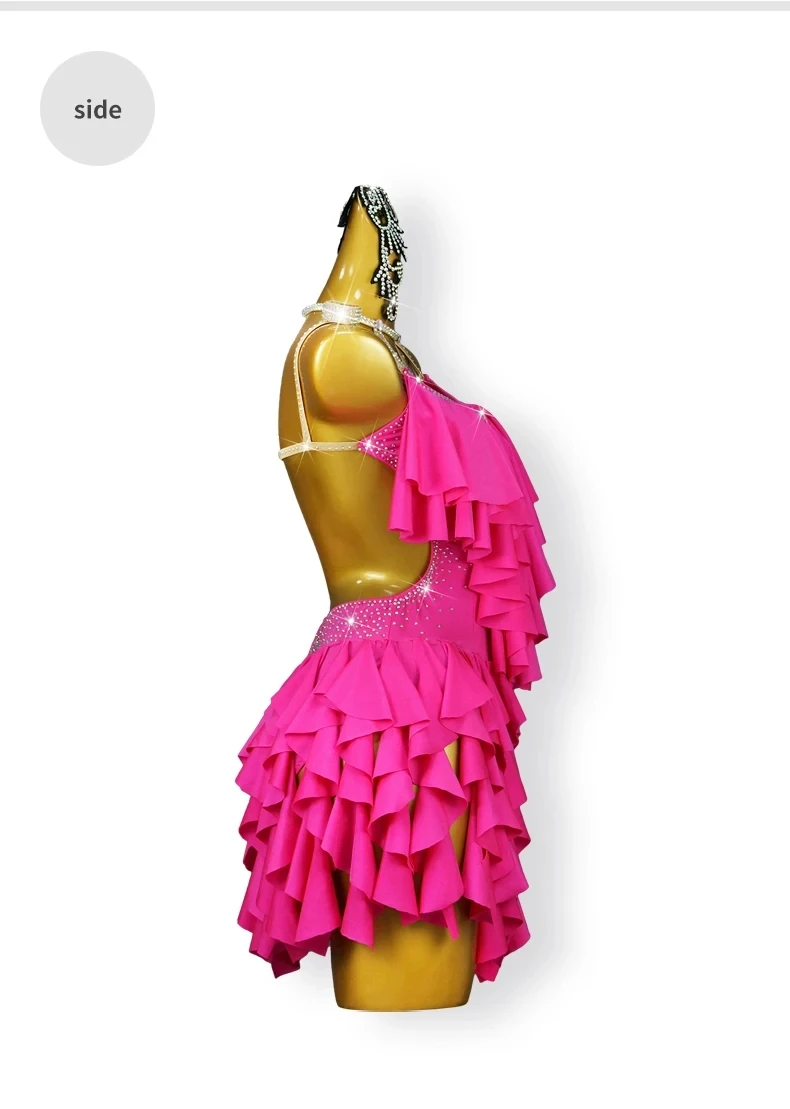 Latein-Tanzkostüm für Mädchen, Sportkleid, Damen-Partykleid, Abendkleid, sexy Anzug, Ballkleid für Frauen, 2026 Partys, Übungskleidung, Bühnen-Samba-Kleidung – Detail 9