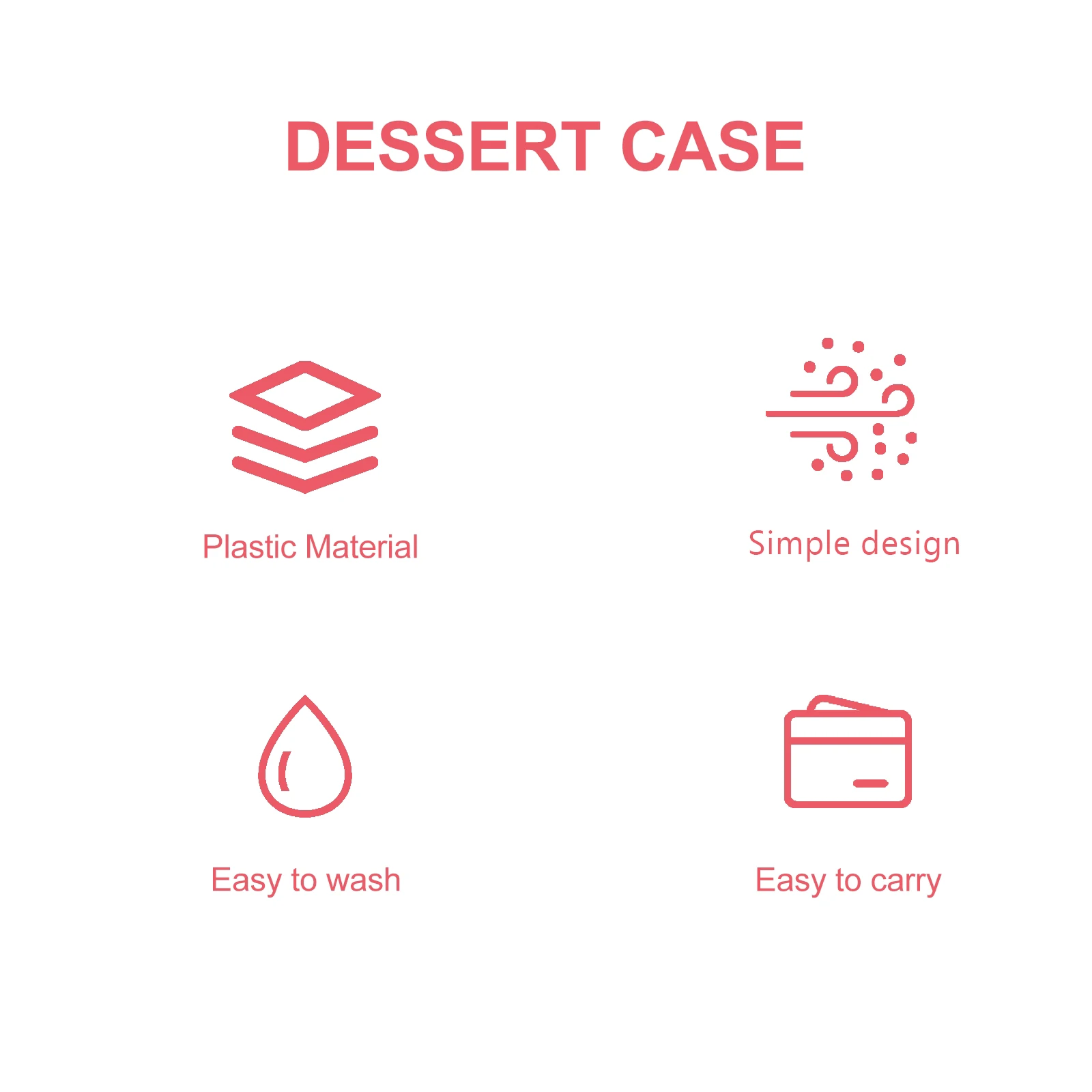 

2pcs Ice Cream Box Oval Plastic Storage Container For Cake Fruit Dessert Freezer Safe Bpa Free Easy Clean Lid Sealed Case