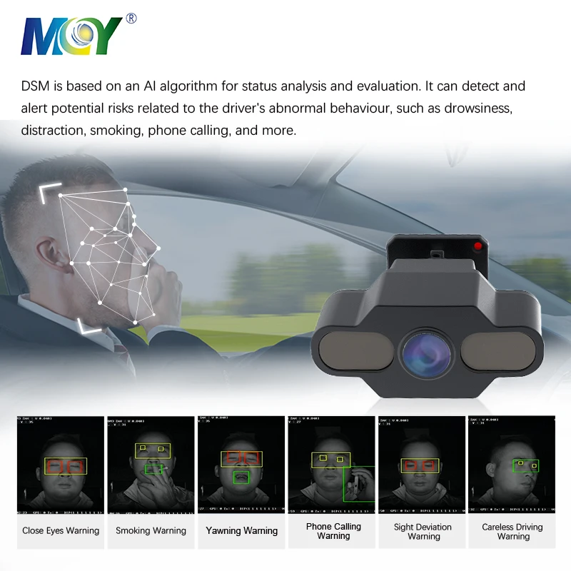2026 Bus AI MDVR 8 Cameras 1080P Camera Truck with DSM ADAS Function for Heavy-Video Event Data Recorder Blackbox DVR