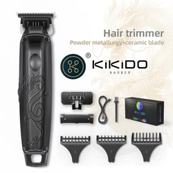 KIKIDO Hair Trimmer Professional Hair Clipper Cordless Hair Cutting Machine Barber Rechargeable Haircut Machine for Men KK-315