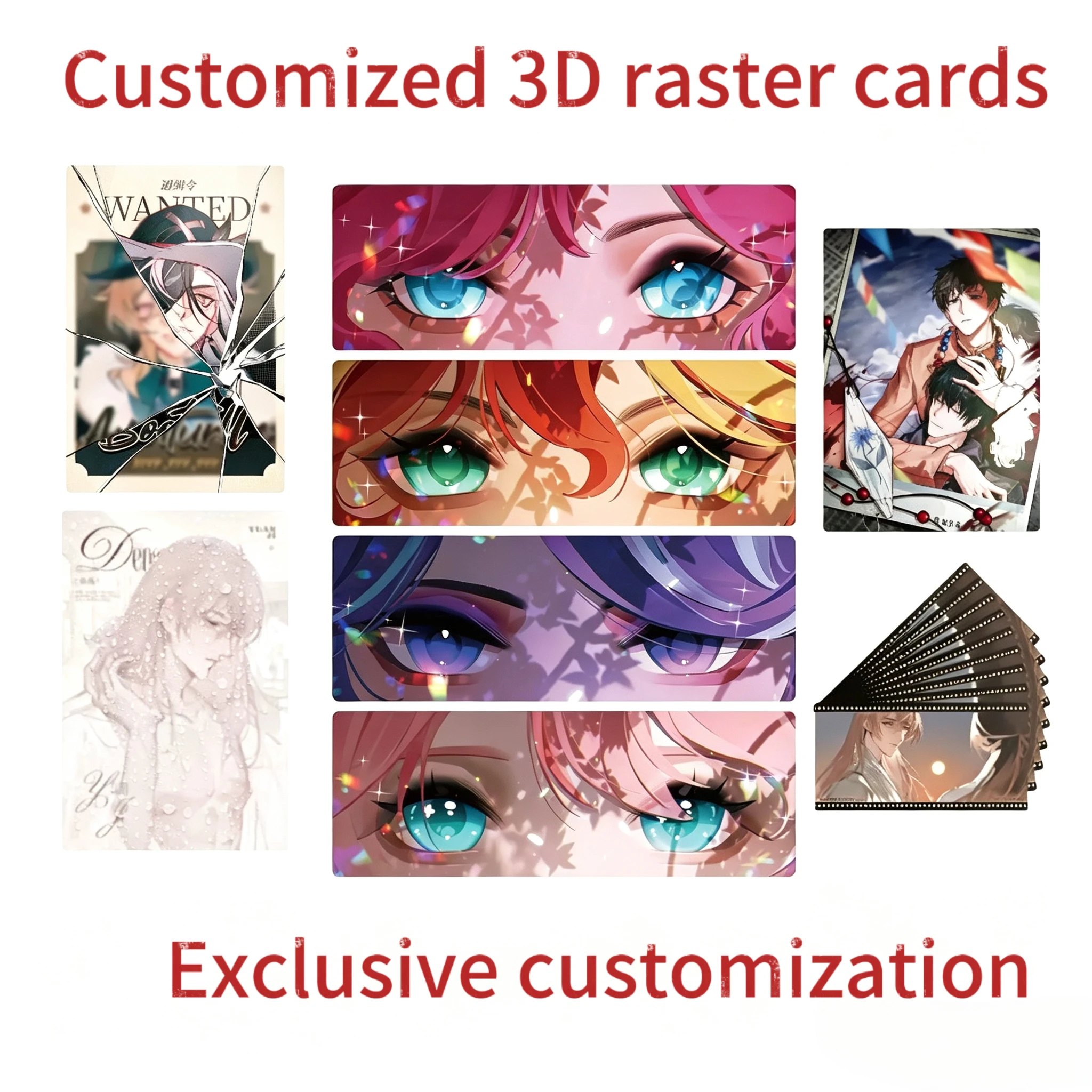 

Customized Picture Raster 3D Card Multi-change Customizable anime and celebrity merchandise Gift For Family And Loved