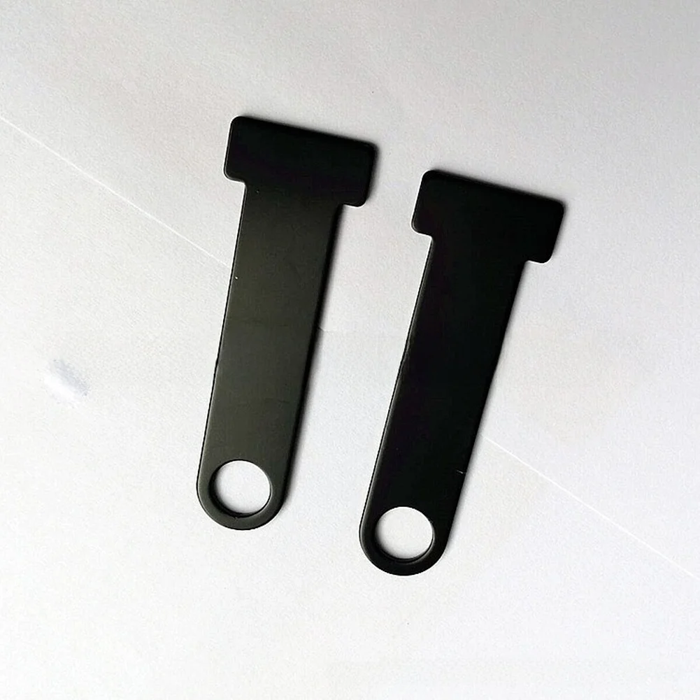 Motorcycle Helmet Lock Bracket Pair Metal Security Holder Dark Silver Mounting for Side Use Quick Attachment and Release