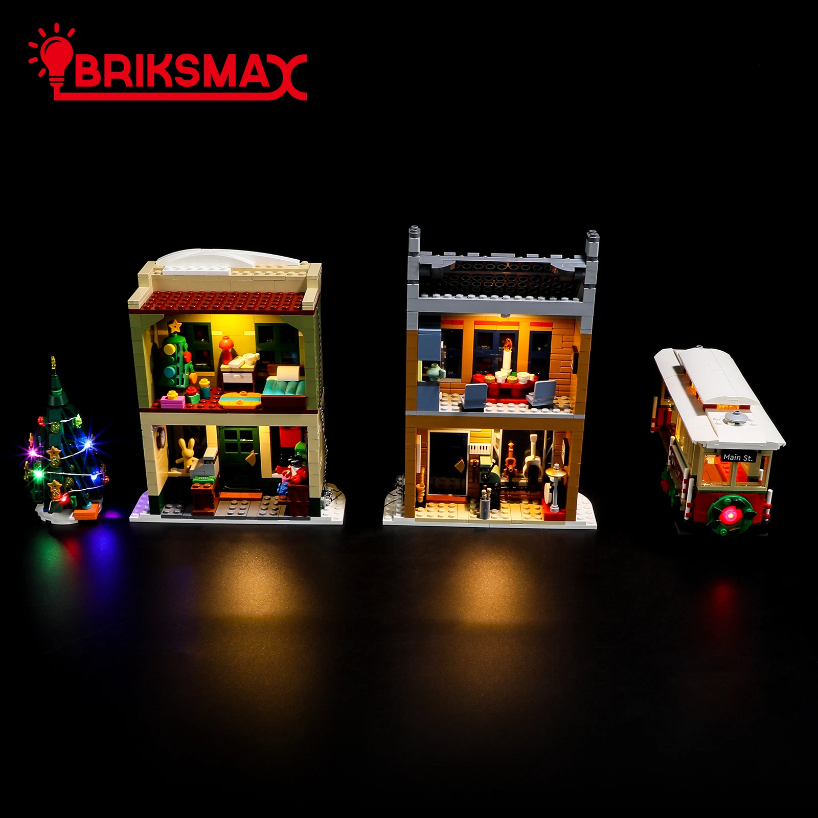 BriksMax LED Light Kit for 10308 Holiday Main Street Building Blocks Set (NOT Include Model) Toys for Children