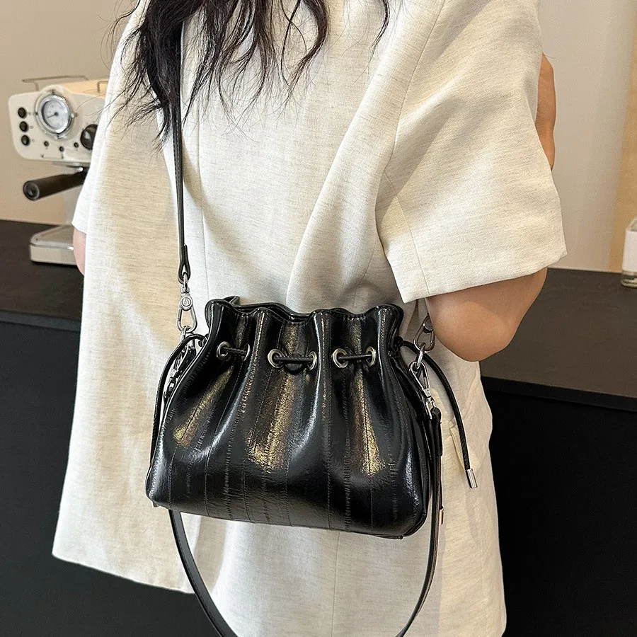 حقيبة كروس عصرية للعمل الثقيلة - حقيبة كتف أنيقة ومتعددة الاستخدامات، حقيبة دلو متعددة الاستخدامات #3