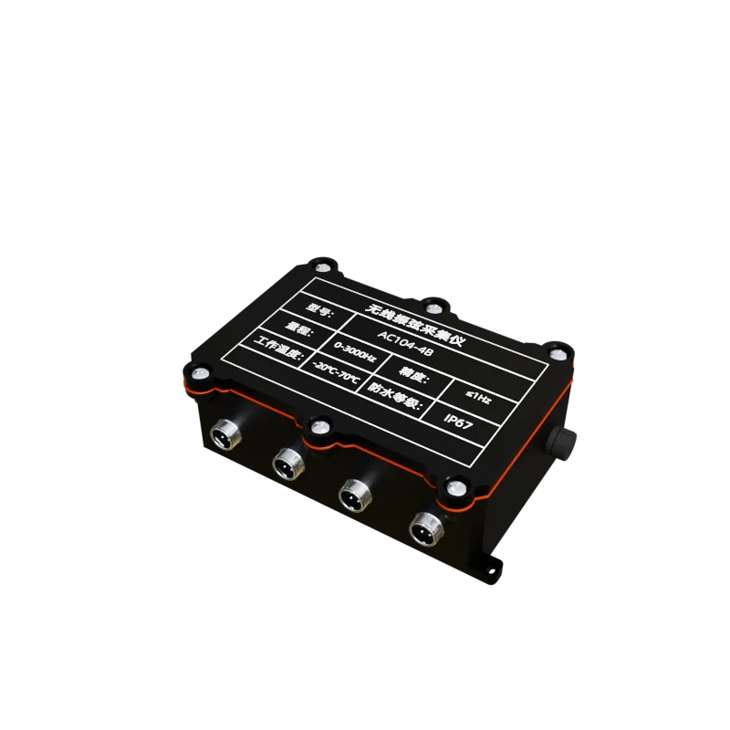 Advanced 4-Channel Wireless Vibration Wire Data Acquisition System AC104-4B for Structural Health Monitoring (SHM)  9000mAh