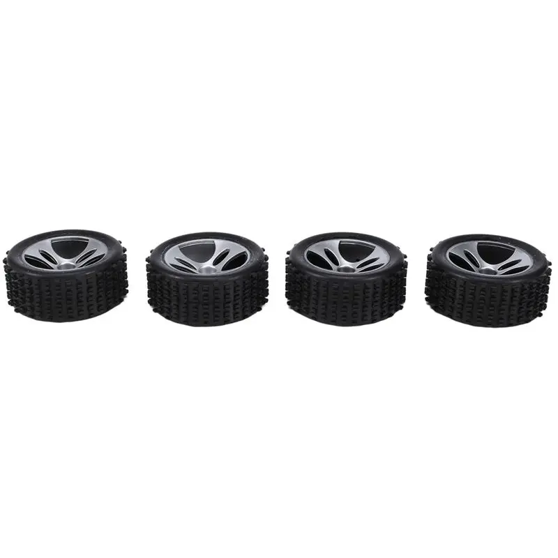 4PCS Wheels Tires Tyre A959-01 For Wltoys A959 A959-B A959-A 1/18 RC Car Spare Parts Accessories