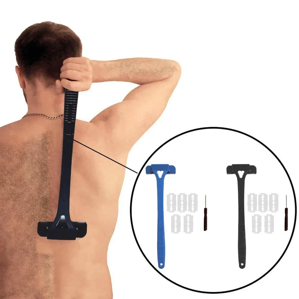 Sicherheit Lange Griff Klapp Zurück Rasierer Körper Rasierer Zurück Haar Trimmer Körper Bein Zurück Rasierer Rasierer Epilierer Haar Entfernung Werkzeug – Detail 6