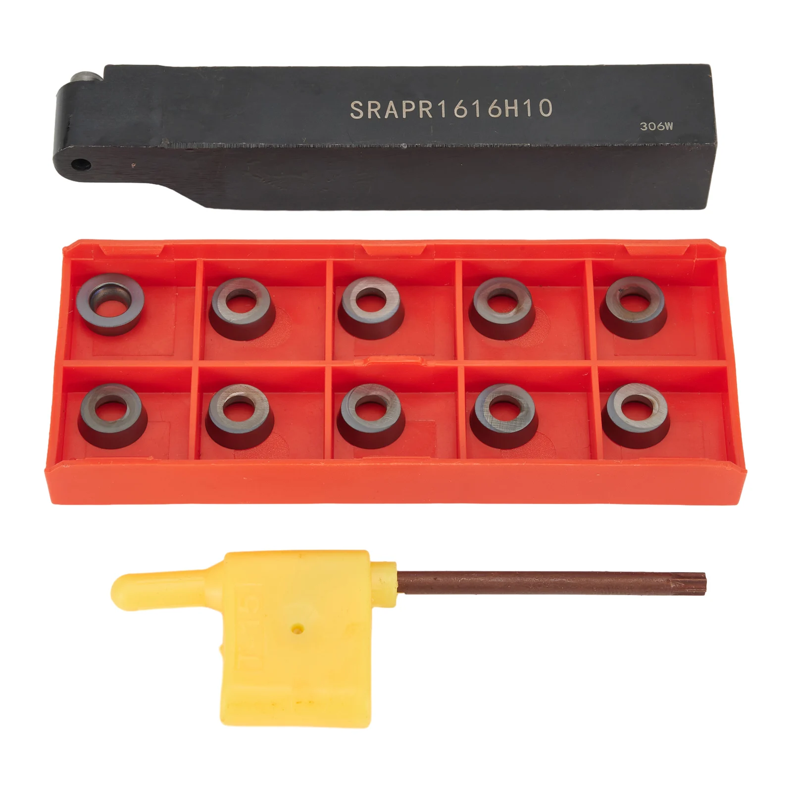 

Quality Turning Tool Holder SRAPR1616H10 with 10Pcs Carbide RPMT1003MO Inserts for Finishing and Semi Finishing