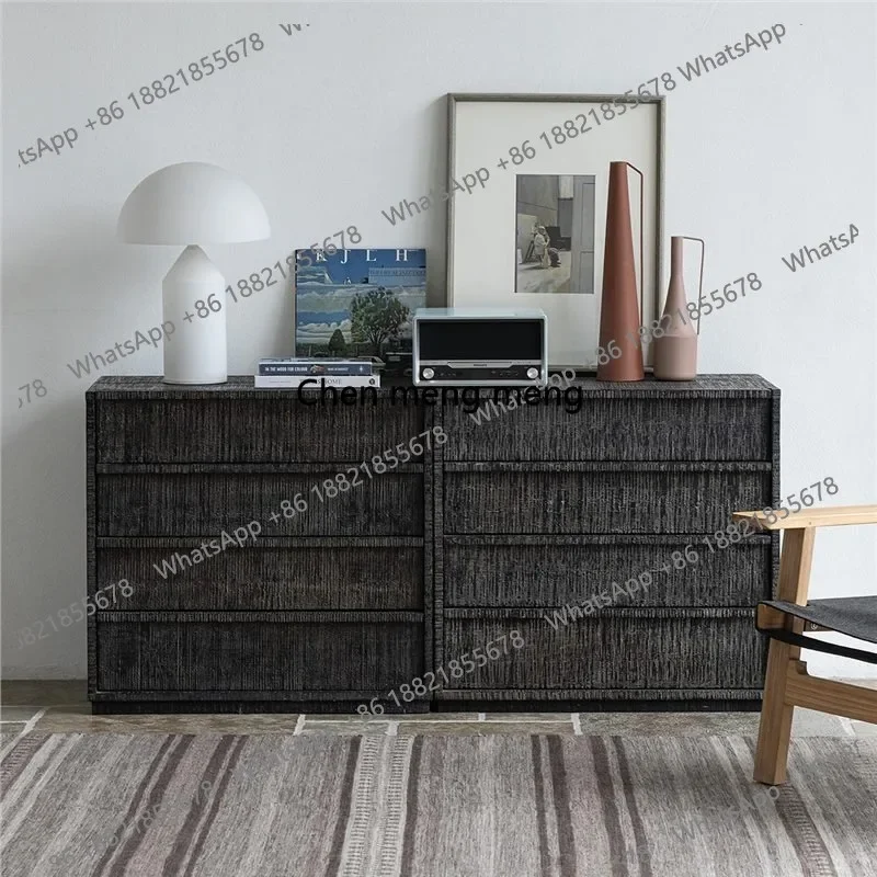 

Vintage Style Four-Drawer Chest of Drawers Bedroom Storage Cabinet Bedside Table