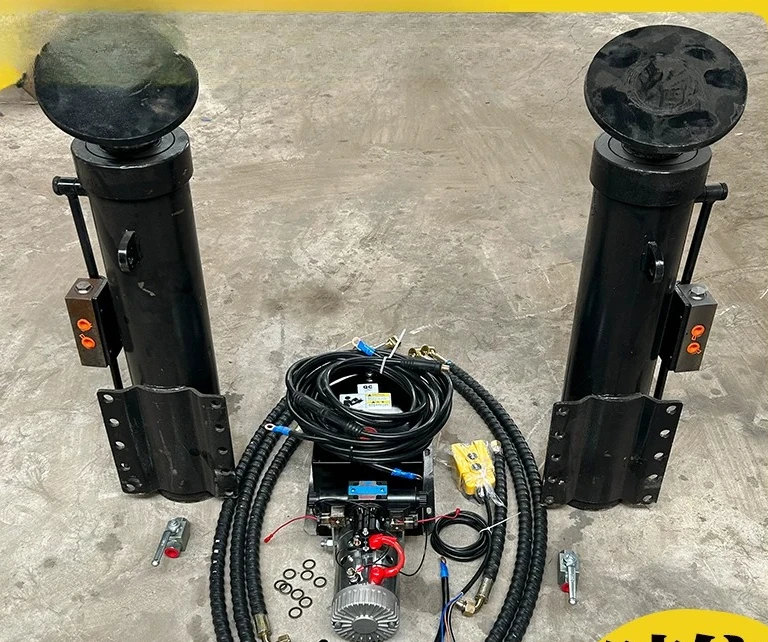 Semi-Trailer Electric Hydraulic Landing Gear | Lift Support Legs with Hydraulic Cylinder for Coupling Platform