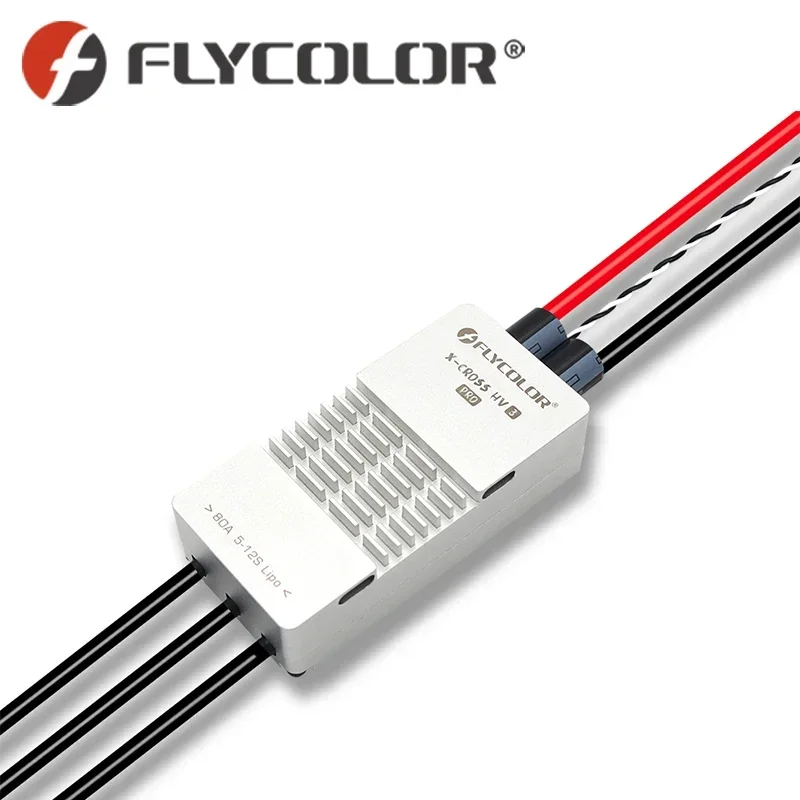 Flycolor X-CROSS HV3 PRO 80A ESC 5-12S BLHeli-32 Dshot Proshot 64MHz ARM 32-Bit Speed Controller for RC FPV Racing Drone