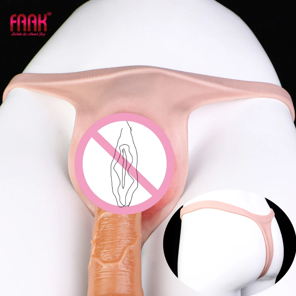 

FAAK силиконовые реалистичные трусики-вагины, вставные стринги, стринги, трусики для транссексуалов, скрывающие гаф, нижнее белье с Т-образной спинкой