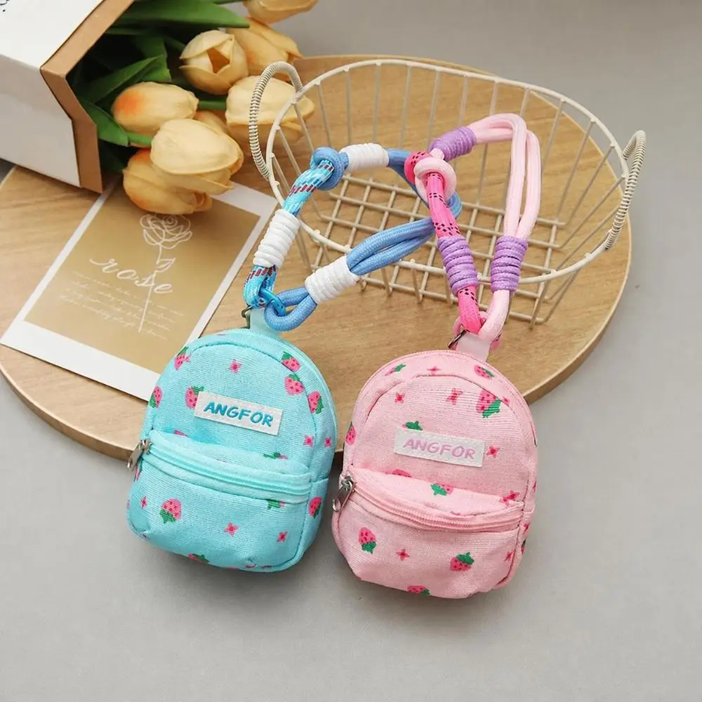 Floral Printed Coin Purse Pendant Pendant Design Portable Size Earphone Storage Bag Anti Loss Multi-Function Anti Loss Keychain
