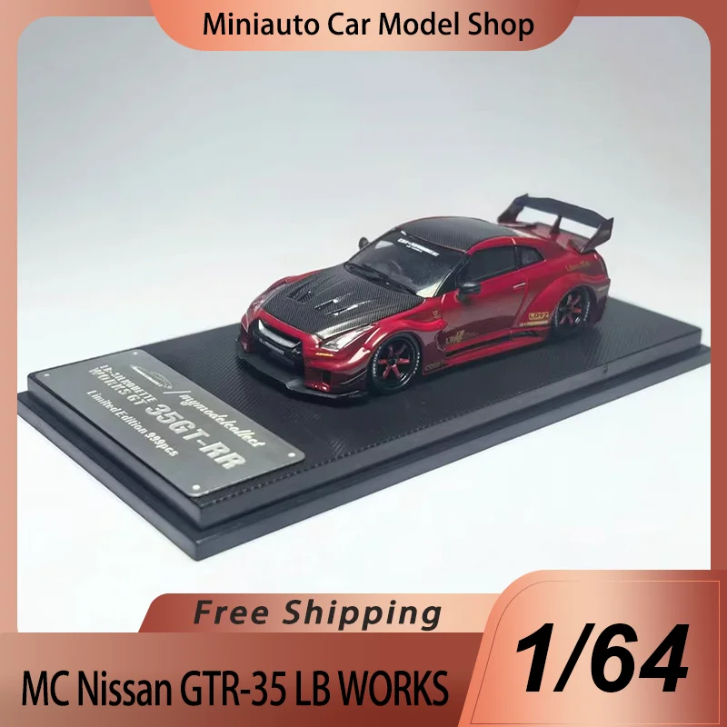 

New In Stock Mc 1:64 Nissan Gtr-35 Lb Works Alloy Miniature Diecast Model Nissan 35GT-RR Lbwk Version Toys Kids Ornament Gift