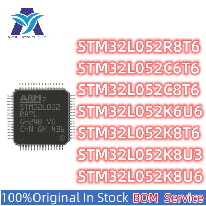 New Original Stock IC MCU STM32L052R8T6 STM32L052C6T6 STM32L052C8T6 STM32L052K6U6 STM32L052K8T6 STM32L052K8U3 STM32L052K8U6