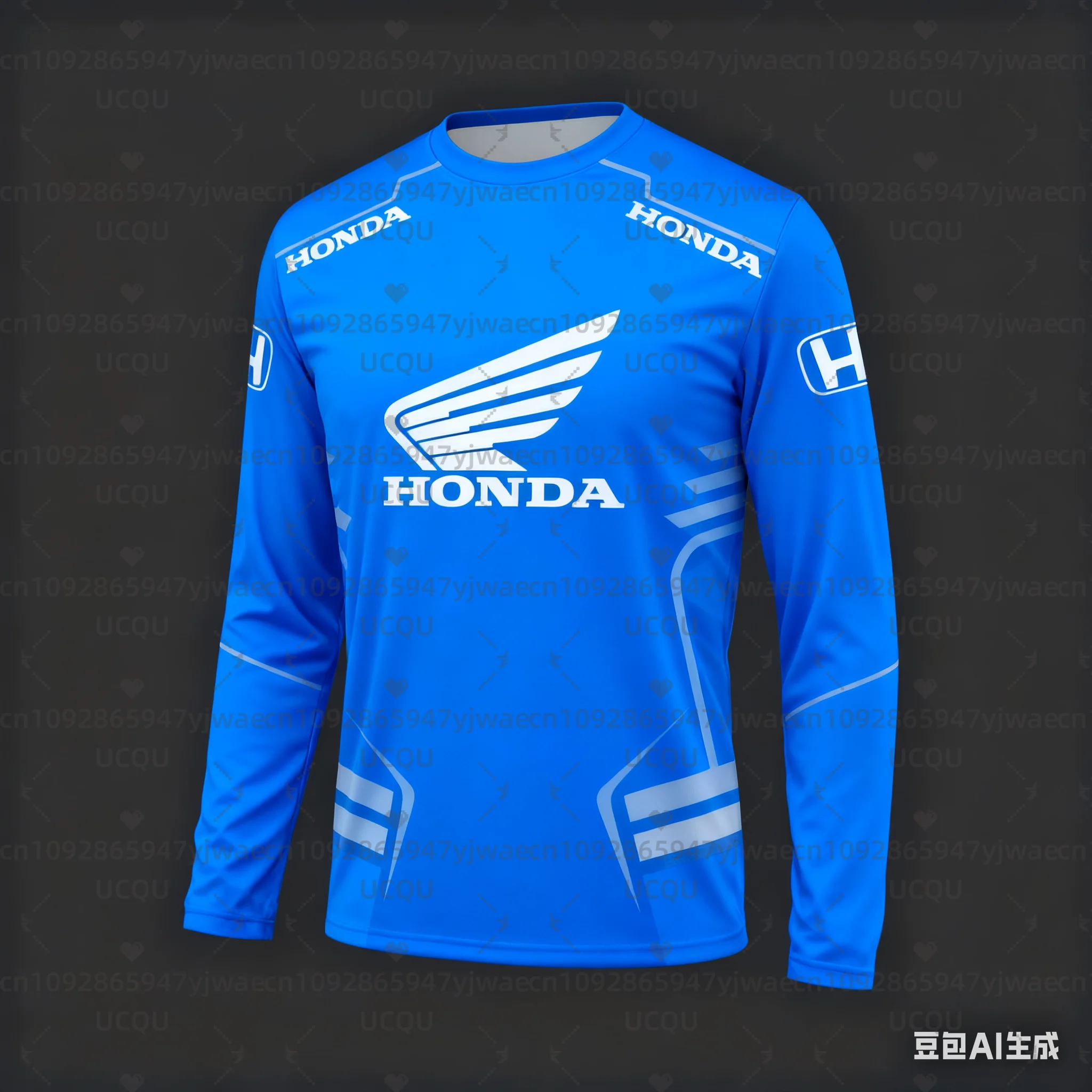 تي شيرت هوندا عالي الأداء موتوكروس بأكمام طويلة، معدات قابلة للتنفس سريعة الجفاف لراكبي الطرق الوعرة وسائقي الدراجات الجبلية #5