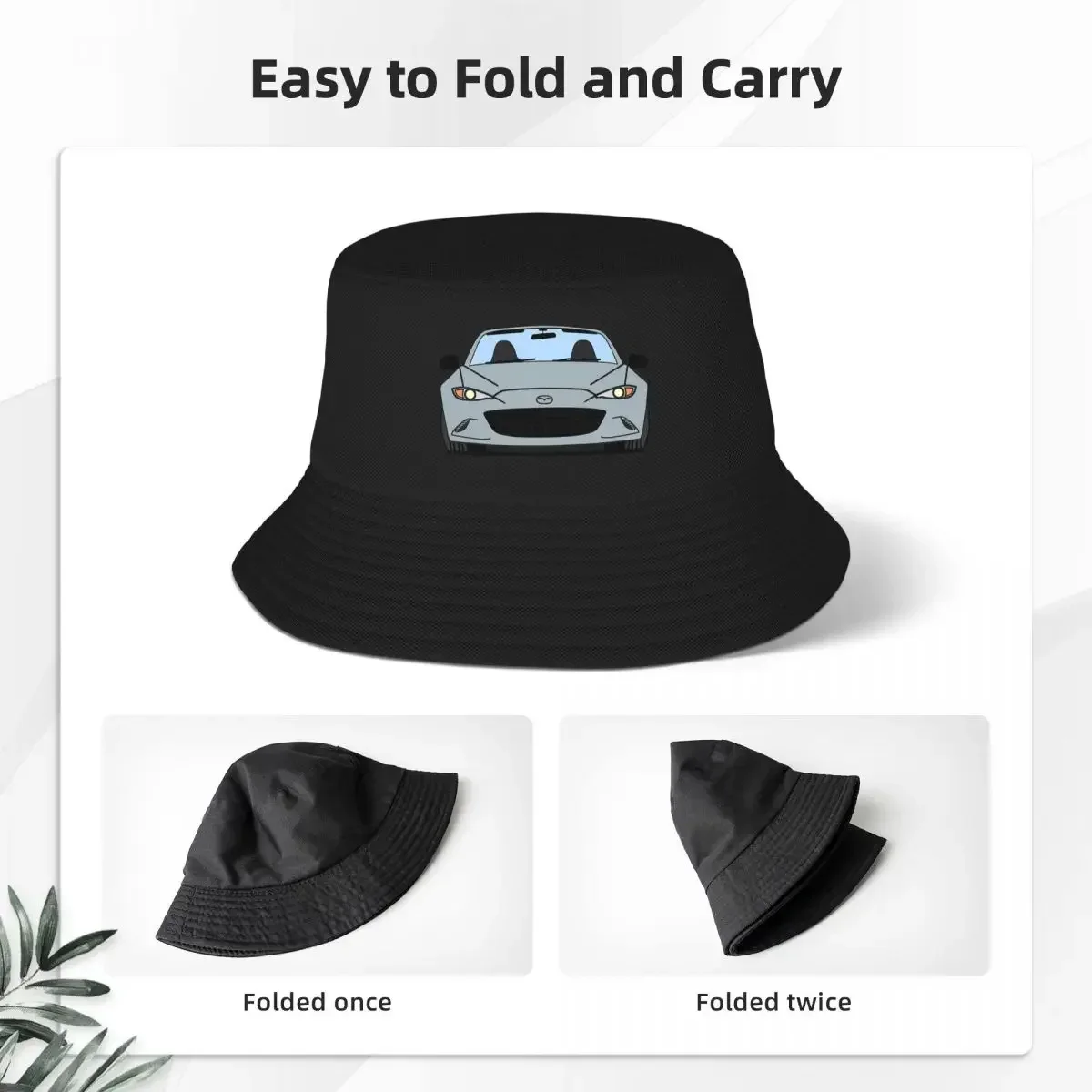 Ceramic Metallic ND Miata Roadster Bucket Hats Panama For Kids Bob Hats Cool Fisherman Hats Summer Beach Fishing Unisex Caps